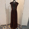 Chocolate and navy leopard maxi