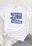Fashion Denim Look T Shirt