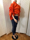 Stretch Denim Leggings with Rhinestones