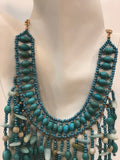 Turquoise Beaded Necklace Set