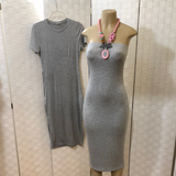 Heather Grey 2pc dress and top