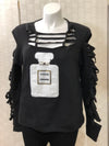 Ripped Perfume Bottle Sweatshirt
