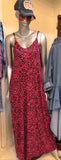 Pink and Black Leopard Print Dress