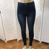Stretch Denim Leggings with Rhinestones